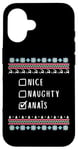 Coque pour iPhone 16 Gentile Coquine Noël Anaïs Pull Moche