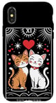 iPhone X/XS Tarot Card Mystic Cats | The Lovers Valentines Day Couples Case