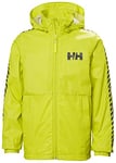 Helly Hansen Jr Stripe Veste Coupe-Vent, 350 Citron Vert Doux, 128 Mixte Enfant