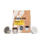 3 capsules de café réutilisables Caps me compatibles avec Nespresso