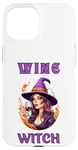 Coque pour iPhone 15 Sorcière du vin d'Halloween buvant sa potion