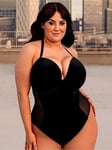Curvy Kate Scantilly Icon Plunge Strapless Padded Body - Black, Black, Size 30Gg, Women