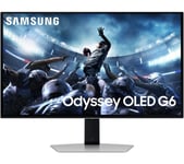 SAMSUNG Odyssey G6 LS27DG602SUXXU Quad HD 27" OLED Gaming Monitor - Black & White, Silver/Grey