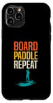 Coque pour iPhone 11 Pro Board Paddle Repeat Stand Up Paddleboard SUP