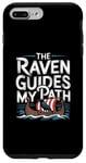 Coque pour iPhone 7 Plus/8 Plus Illustration viking nordique The Raven Guides My Path