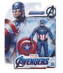 New Marvel Avengers Captain America 6" Toy Action Figure With Shield