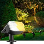 Lot de 4 Spot Solaire Exterieur,Lampe Solaire Exterieur Puissante,63 LED Spot Solaire Exterieur avec 5 Modes Eclairage,Étanche IP65