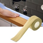 (Beige)Caulk Strip PVC Self Adhesive Sealing Tape For Gas Cooktops And Bathtubs