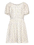 Floral Dress With Cut-Out Dresses & Skirts Dresses Casual Dresses Short-sleeved Casual Dresses Multi/patterned Mango