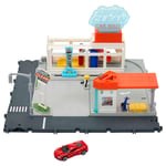 Matchbox - Action Drivers - Coffret Station De Lavage Super Clean - Petite Voiture - 3 Ans Et +