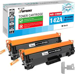 [sans Puce, avec Outils Professionnels] W1420A 142A Cartouches de Toner Compatibles 2 Noirs 1000 Pages pour HP Laserjet M110 M110w; MFP M139 M140 M140w Imprimantes.[G388]