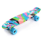 meteor Skateboard Plastic Cruiser Ridge Mini Skate 22"/56cm Planche a roulettes Vintage Complet (Colors)