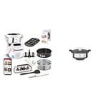 Moulinex i-Companion XL Edition Pâtisserie, 1550 W, Recettes illimitées & Cuiseur Vapeur XF384B10 Accessoire Companion Officiel Bol Collecteur Jus Compatible avec Tous les Robots Cuisine Companion