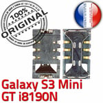 ORIGINAL Samsung Galaxy S3 Mini GT-i8190N Connecteur Lecteur Carte SIM à souder