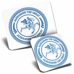 Mouse Mat & Coaster Set - Alexander The Great King Greek  #5102