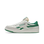 Reebok Men's Club C Revenge Vintage Sneaker, Chalk/Paperwhite/Glen Green, 4.5 UK