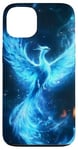 Coque pour iPhone 13 Phénix bleu mystique