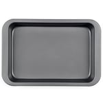 Salter BW11058EU7 Plat à Rôtir Antiadhésif 36cm, Design Cosmos, Plaque à Four Rectangulaire, Sans PFOA, Facile à Nettoyer, Passe au Four Jusqu'à 220°C, Pour Viande/Gratin/Légumes, Gris