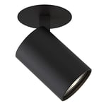 Astro Ascoli Flush Fire-Rated Indoor Spotlight (Matt Black), GU10 LED Lamp, Designed in Britain - 1286096-3 Years Guarantee