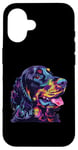 Coque pour iPhone 16 Gordon Setter Pop Art Figurine de race de chien