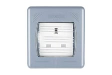 Schneider Electric Prise de courant extérieure unique sans interrupteur, certifiée IP55, 13 A, GWP3050, gris