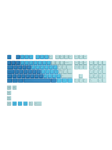 Glorious GPBT Keycaps - Ocean Blue - 115 PBT keycaps - Nordic - Tastehetter - Nordisk - Blå