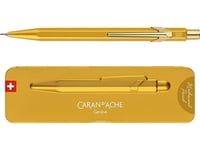 Caran D'ache Mekanisk Blyant 844 Gullbarre, 0,7 Mm, Gull Sekskantet Skaft Laget Av Aluminium, Gull Sateng Finish, - 1 Stk (844.999)