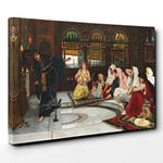 Big Box Art John William Waterhouse Consulting The Oracle Canvas Wall Art Print Ready to Hang Picture, 30 x 20 Inch (76 x 50 cm), Multi-Coloured