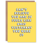 Greeting Card 30th Only Yesterday 30 Year Old Funny Milestone Birthday