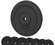 Disques en fonte G5 HT SPORT Ø Trou 25 mm Pour Gym Et Home Gym De 0.5 À 20 Kg Pour Haltères et haltères (1 x 10 kg)…