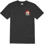 T-shirt Etnies  ROSE ROLL SS TEE BLACK