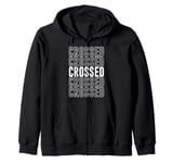 Crossed Zip Hoodie