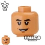 LEGO Minifigure Head Smile Raised Eyebrow