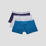 DIM - lot 3 boxers dim bleu marine homme