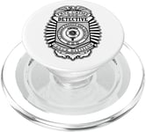 Badge de police amusant True Crime Detective Division PopSockets PopGrip pour MagSafe