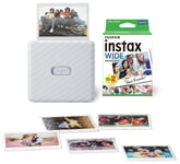 Instax instax Wide Link Smartphone Printer With 20 Shots- White
