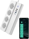 Multipr Intelligente Wifi 16A Multipr Connectée Smart Life 4 Pr S 3 Usb A/1 Type-C(Pd20W) Power Strip Usb C Compatible Avec Alexa Google Home Smart Life App