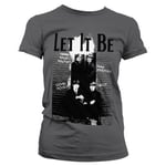 Hybris Beatles - Let It Be Girly Tee (Heather-Grey,XL)