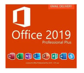 Microsoft Office 2019 Professionnel Plus 32/64 Bit Clé D'activation Originale - 1 Pc Volume - Rapide - Version Téléchargeable