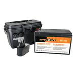 SpyPoint 12V Batteri, Lader og Batterihus