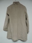 M&S Funnel Neck Coat Natural Size UK 14 rrp £69 DH009 JJ 02