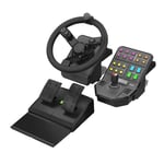 Logitech Heavy Equipment Bundle Wheel, Pedals and Side Panel Control Deck