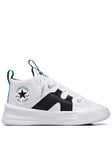 Converse Kids Unisex Ultra Home Team Mid Trainers - White/Black, White/Black, Size 11 Younger