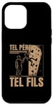 Coque pour iPhone 13 Pro Max Tel père tel fils accessoire grimpeur bloc humour