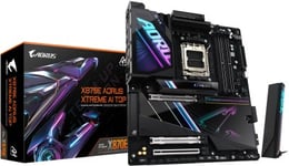 Gigabyte X870E AORUS X AI TOP, AMD AM5, 3xPCI Express, ATX, 4xDDR5, 4xM.2 + SATA3 RAID, HDMI/2xUSB-C, 2x10Gbe LAN, WiFi 7, Bluetooth 5.3, RGB Fusion