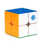 GAN Speed Cube 2x2, Cube de Vitesse 249 V2 sans Autocollant, Magic Puzzle Cube 49mm avec IPG Core/Anti-Cornertwist/Anti-Pop/Surface Tactile en Nid d'abeille, Cadeau Jouet pour Enfant Débutant Adulte