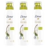 Dove Shower Mousse Coconut Oil 200ml - 3 PACK