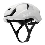 Sena S1 Casque de vélo de Route à Mesh Intercom Unisex-Adult, Matte White, L