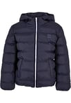 Urban Classics Boys Basic Bubble Jacket, Navy/White/Navy, 122/128 garçons