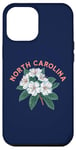 Coque pour iPhone 14 Pro Max North Carolina Mountain Laurel Logo Minimalist Art